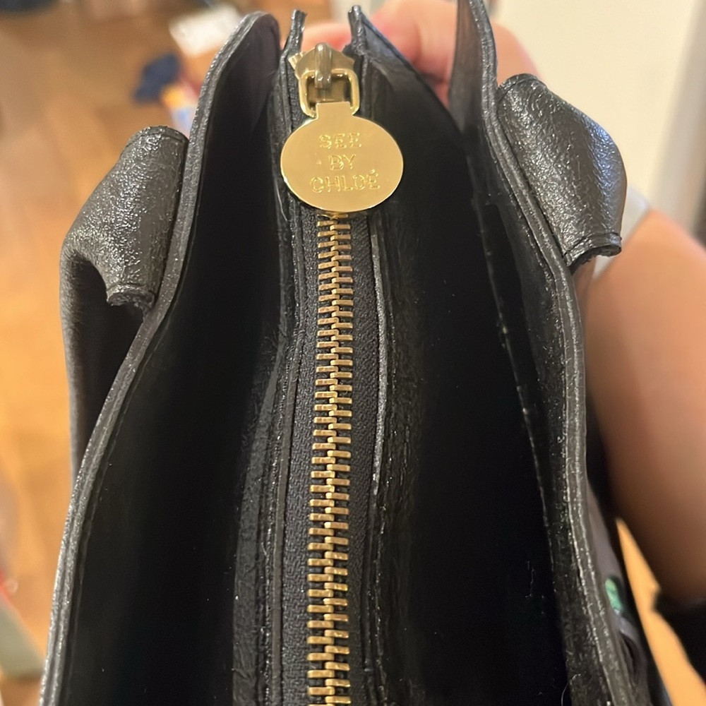 See By Chloe Black Perforated Tote - Picture 4 of 12